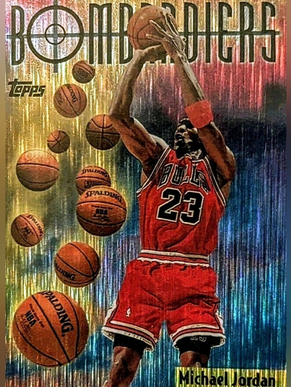 NEW! MICHAEL JORDAN BULLS 8.5x11 ULTRA GLOSSY COLOR ART FULL PAGE REPRINT POSTER